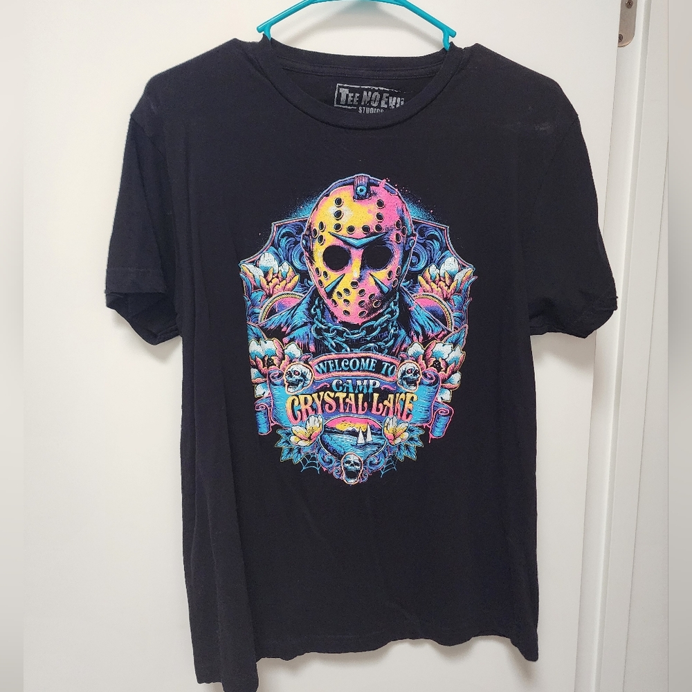 Men’s Black Graphic T-Shirt - Camp Crystal Lake